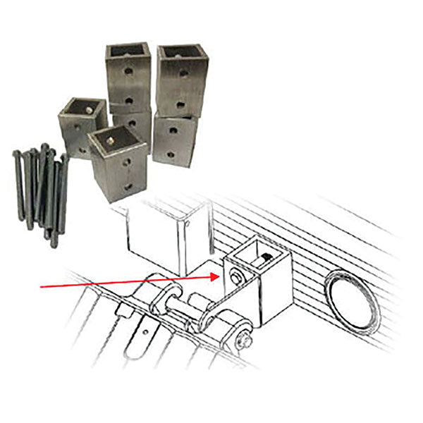 Caliber V-Front Ramp Shield Adapter Kit for Aluma/Sledbed (CA0209)