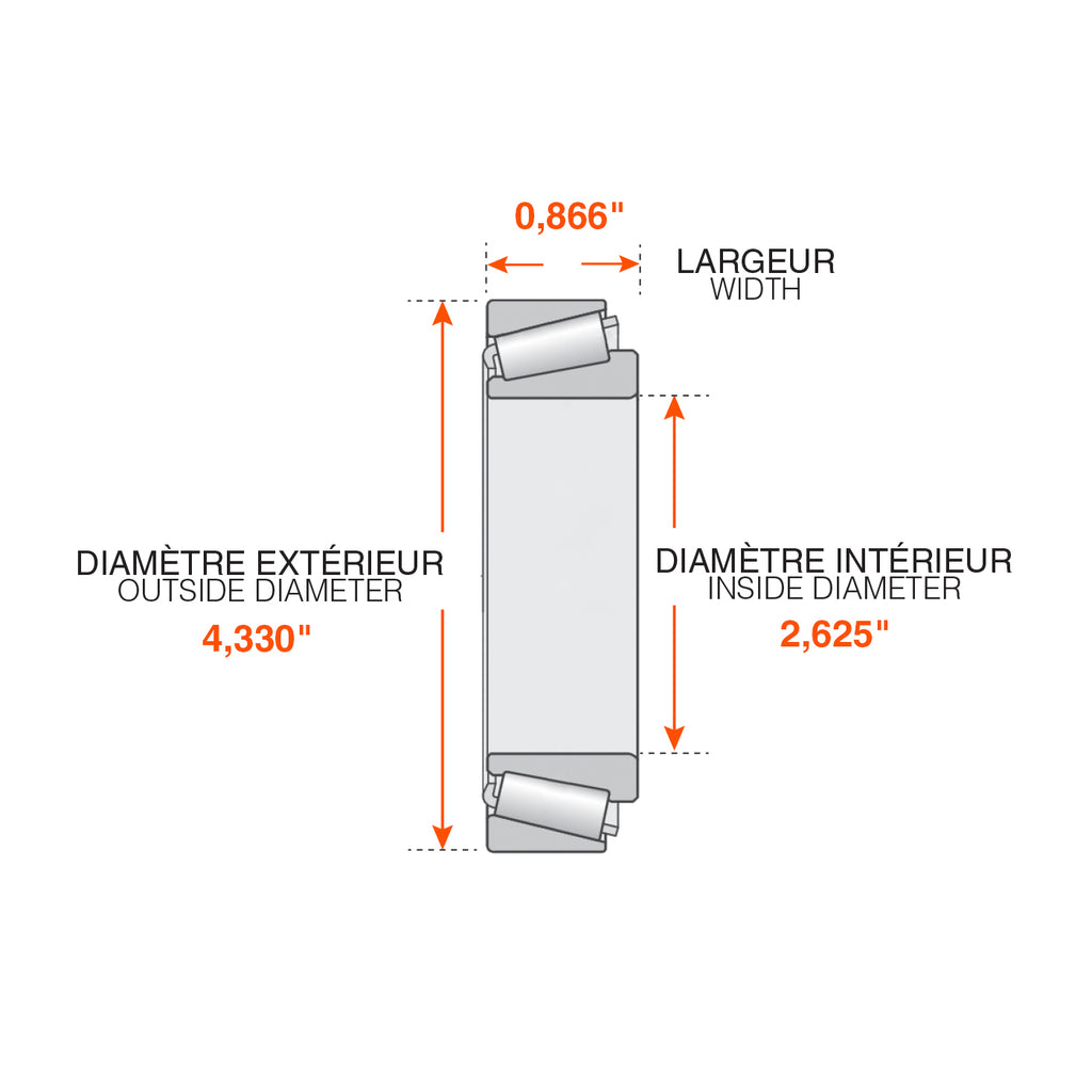 Roulement intérieur 10K GD et HD - RecreaShop