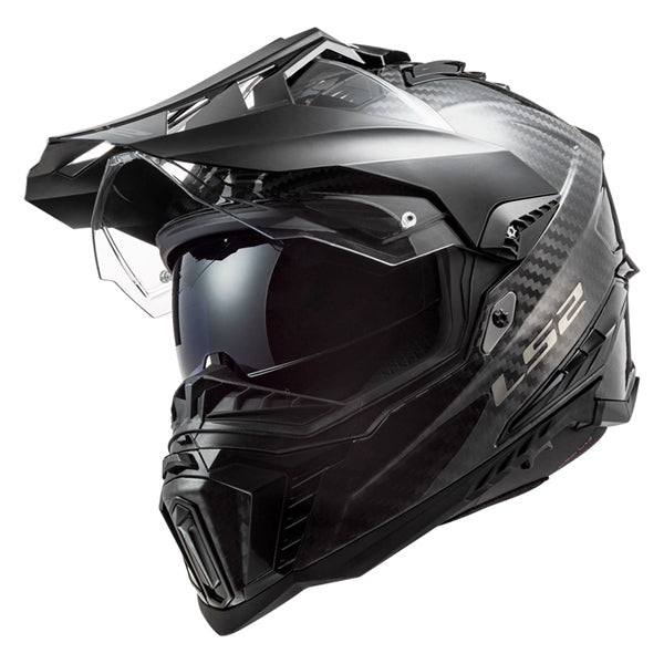 LS2 Casque Hors-Route Explorer Carbone Solid - Sans lunette Carbone mat - RecreaShop