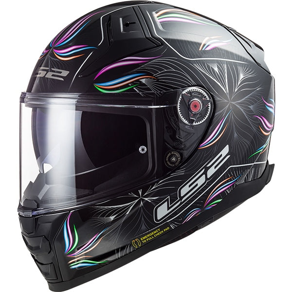 LS2 Casque intégral Citation II Tropical - Été Noir, Blanc - RecreaShop