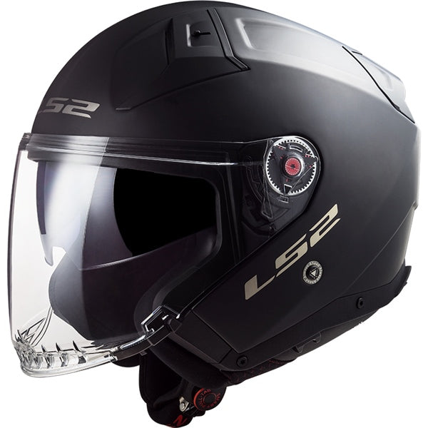 LS2 Casque Ouvert Infinity II Solid Noir mat - RecreaShop