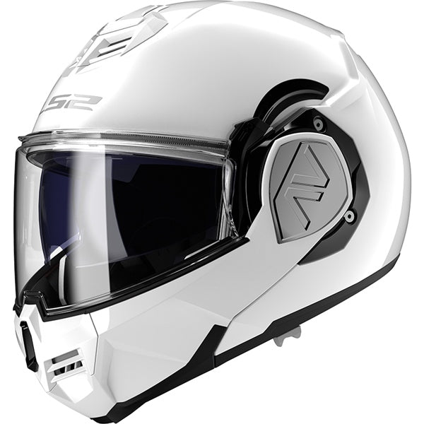 LS2 Casque modulaire Advant Solid Blanc brillant - RecreaShop