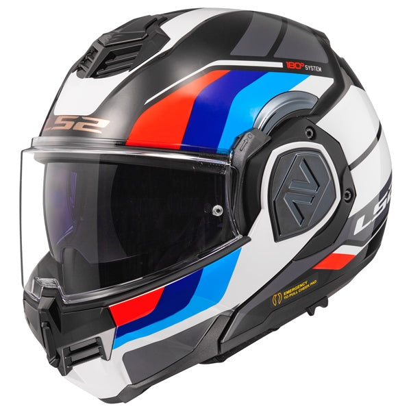 LS2 Casque modulaire Advant Sport Noir, Bleu, Rouge - RecreaShop
