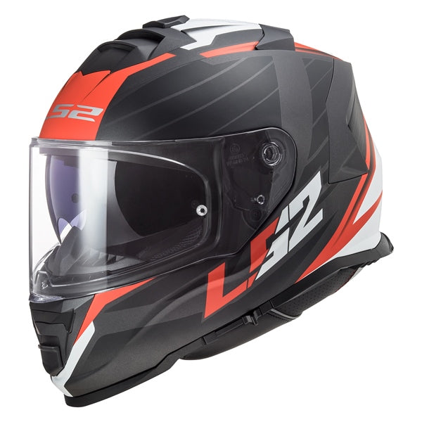 LS2 Casque intégral Assault Nerve - Été Noir mat, Rouge - RecreaShop