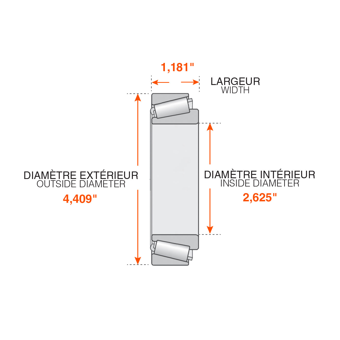 Roulement intérieur 12K-16K - RecreaShop