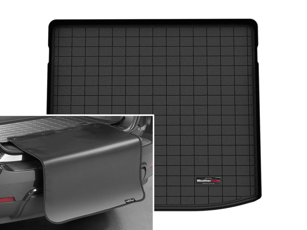 Tapis de coffre Cargo Liner derrière la 2e rangée noir avec protecteur de pare-chocs WeatherTech Mitsubishi Outlander 2022-2025 - Récréashop