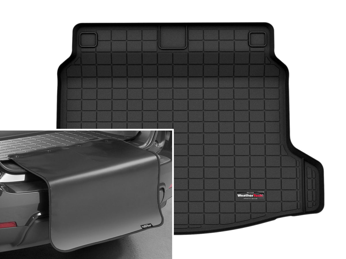 Tapis de coffre Cargo Liner derrière la 2e rangée noir avec protecteur de pare-chocs WeatherTech Honda Civic 2022-2026 et autres véhicules (hatchback seulement) - Récréashop