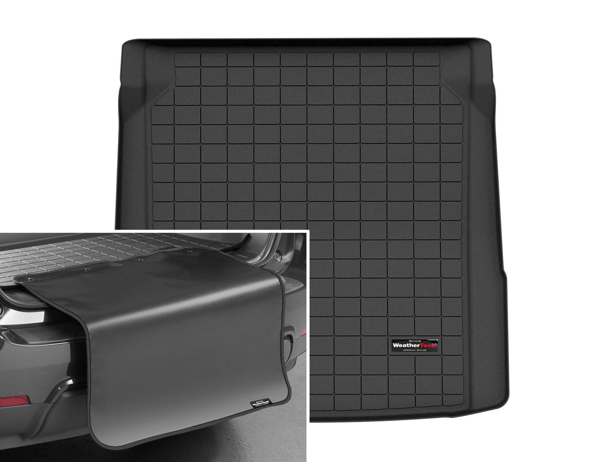 Tapis de coffre Cargo Liner derrière la 2e rangée noir avec protecteur de pare-chocs WeatherTech BMW 430i 2022-2026 / BMW M440i 2022-2026 (Gran Coupe seulement) - Récréashop