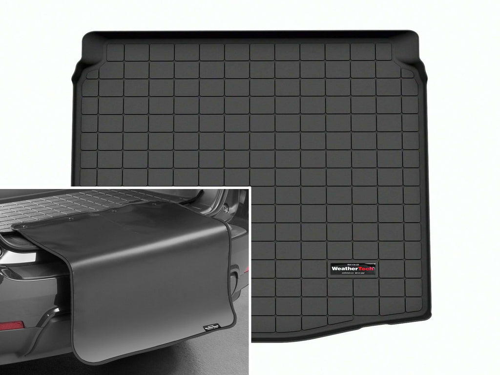 Tapis de coffre Cargo Liner derrière la 2e rangée noir avec protecteur de pare-chocs WeatherTech Toyota Corolla Cross 2022-2026 (traction avant seulement) - Récréashop