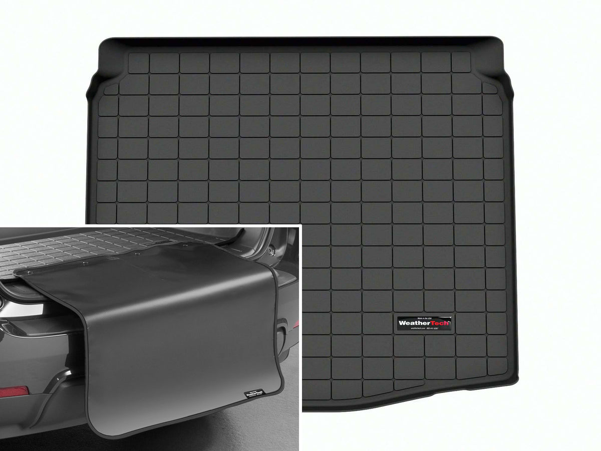 Tapis de coffre Cargo Liner derrière la 2e rangée noir avec protecteur de pare-chocs WeatherTech Toyota Corolla Cross 2022-2026 (traction avant seulement) - Récréashop