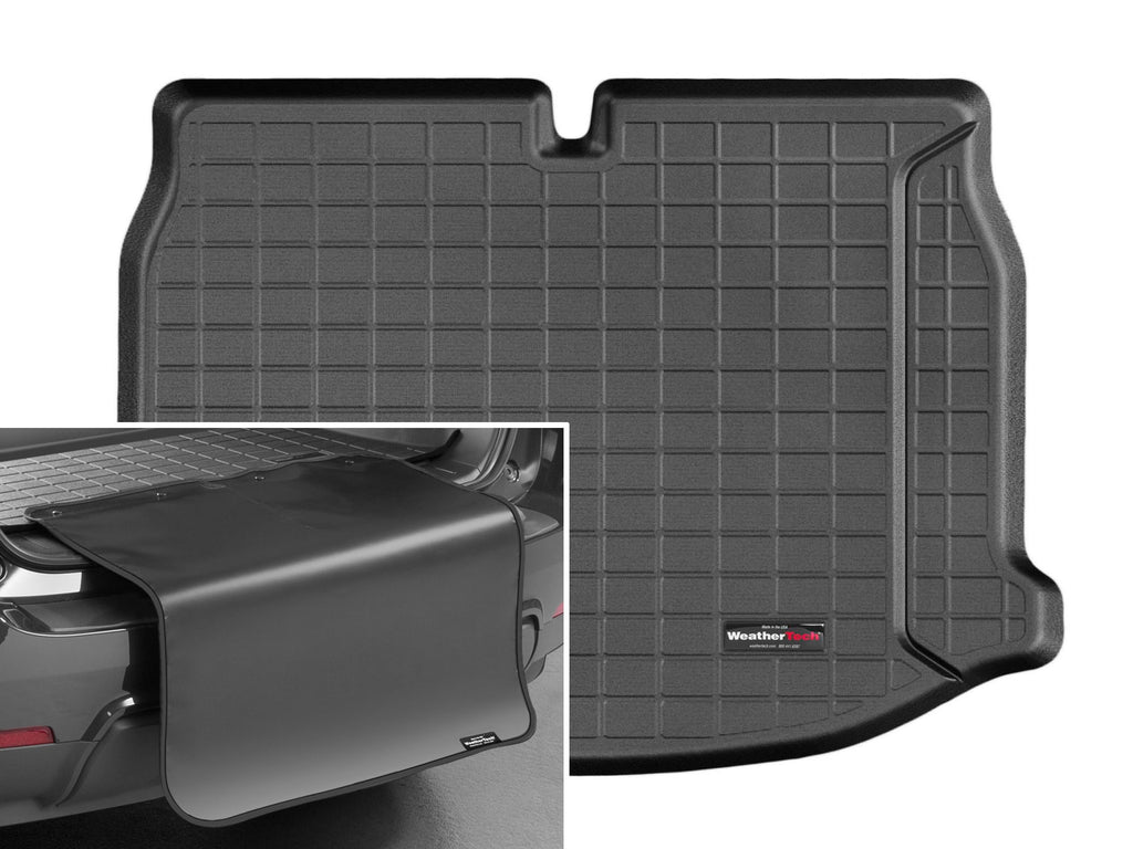 Tapis de coffre Cargo Liner noir avec protecteur de pare-chocs WeatherTech Volkswagen Beetle 2012-2019 (2013-2019 : coupé seulement) - Récréashop