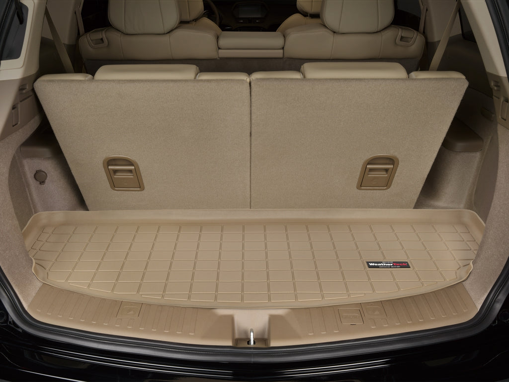 Tapis de coffre Cargo Liner derrière la 3e rangée beige WeatherTech Acura MDX 2007-2013 - Récréashop