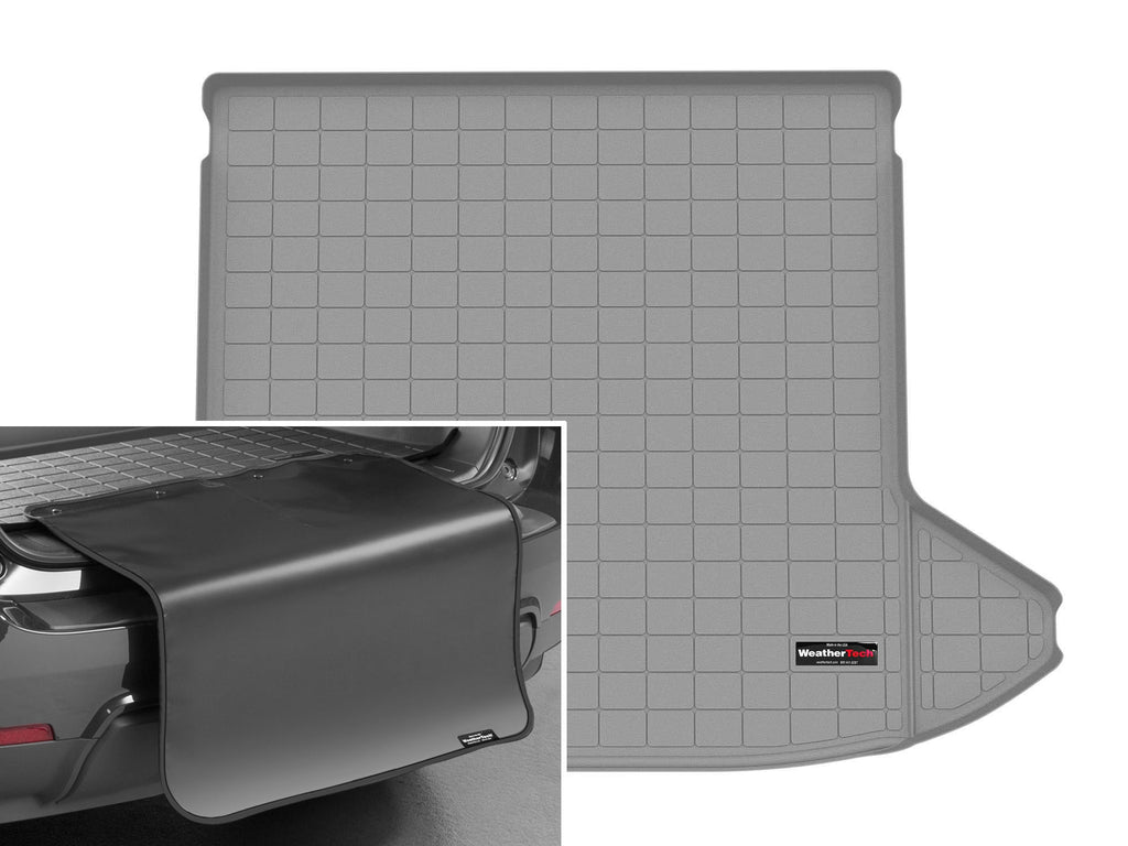 Tapis de coffre Cargo Liner derrière la 2e rangée gris avec protecteur de pare-chocs WeatherTech Hyundai Tucson Hybrid 2022-2026 - Récréashop