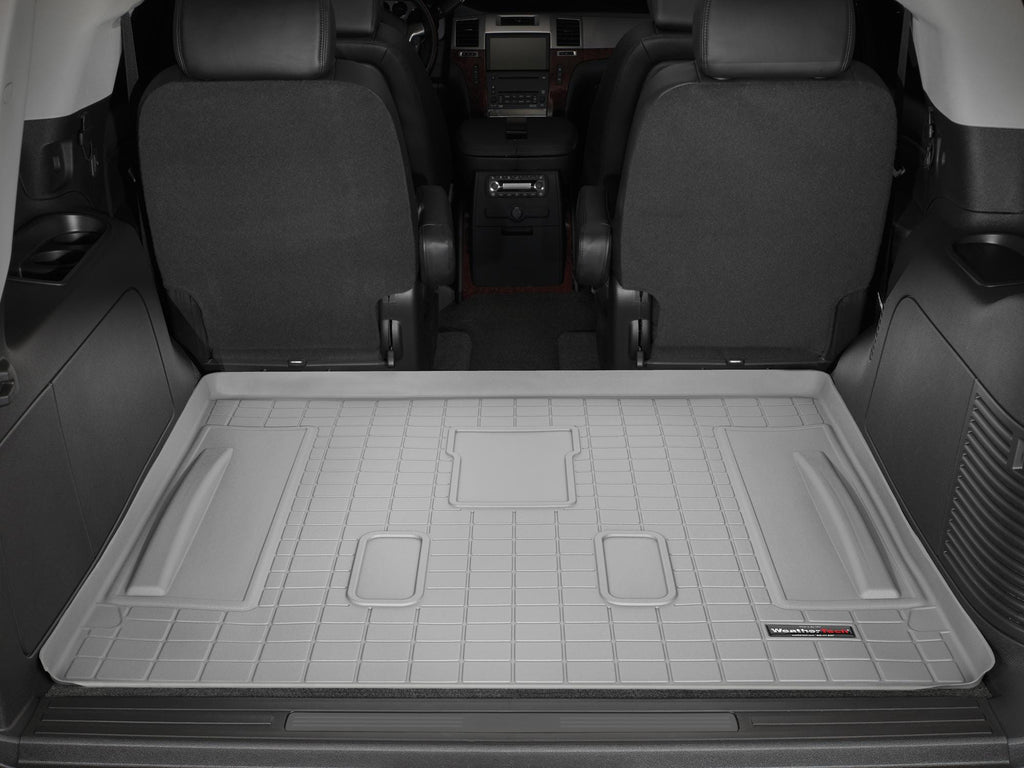 Tapis de coffre Cargo Liner derrière la 2e rangée gris WeatherTech Cadillac Escalade 2007-2014 et autres véhic - Récréashop