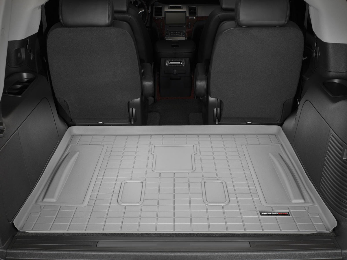 Tapis de coffre Cargo Liner derrière la 2e rangée gris WeatherTech Cadillac Escalade 2007-2014 et autres véhic - Récréashop