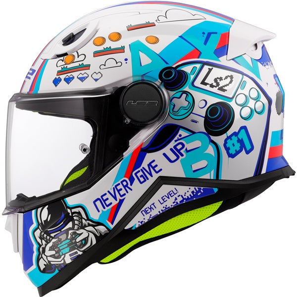 LS2 Casque intégral FF812 Kid - Junior Next Level - Été Blanc - RecreaShop