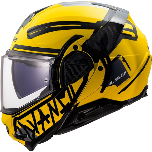 LS2 Casque modulaire Advant II Tape Jaune mat - RecreaShop