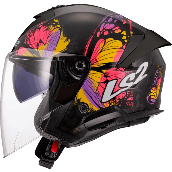 LS2 Casque ouvert Verso II Wingz Noir, Jaune - RecreaShop