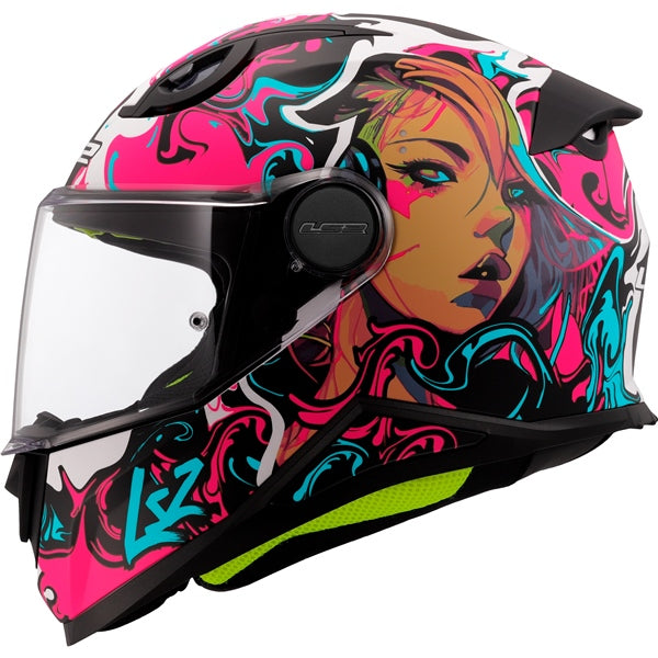 LS2 Casque intégral FF812 Kid - Junior Cyberg - Été Cyan Mat - RecreaShop