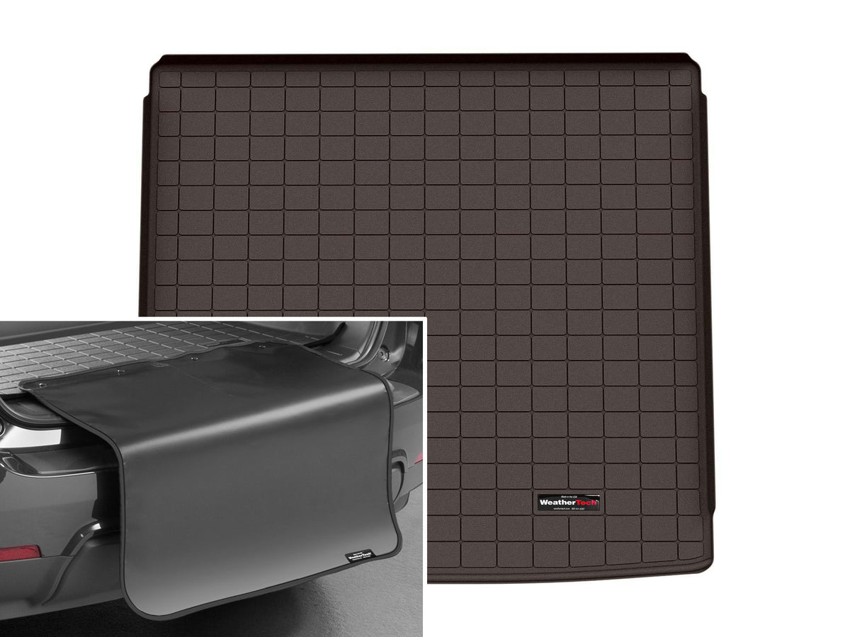 Tapis de coffre Cargo Liner derrière la 2e rangée cacao avec protecteur de pare-chocs WeatherTech BMW iX xDrive50 2022-2025 et autres véhicules - Récréashop