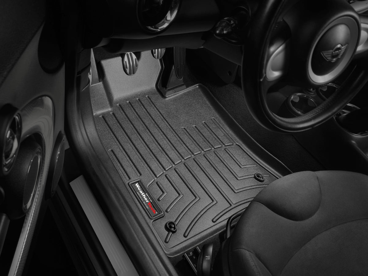 Tapis avant FloorLiner noir WeatherTech MINI Clubman 2008-2014 et autres véhicules (sans repose-pied passager  - Récréashop