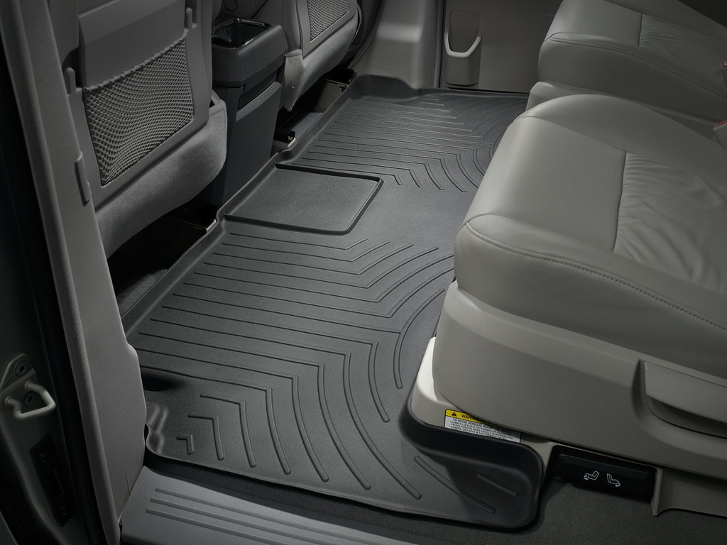 Tapis arrière FloorLiner HP noir WeatherTech Chrysler Town & Country Van 2008-2016 / Volkswagen Routan 2009-2014 (selon la version, voir compatibilité) - Récréashop