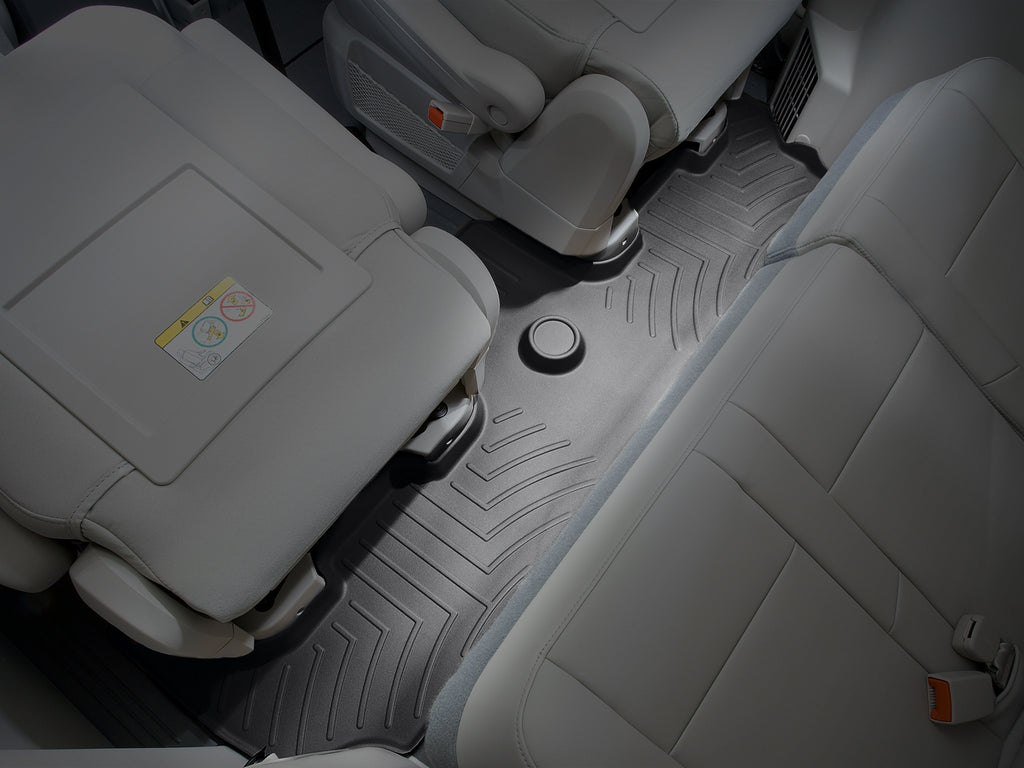 Tapis 3e rangée FloorLiner HP noir WeatherTech Chrysler Town & Country Van 2008-2016 / Volkswagen Routan 2009-2014 (selon la version, voir compatibilité) - Récréashop