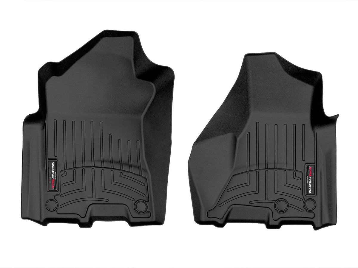Tapis avant FloorLiner noir WeatherTech Dodge Ram 4500/5500 2019-2024 / RAM 4500/5500 2019-2024 (selon la version, voir compatibilité) - Récréashop