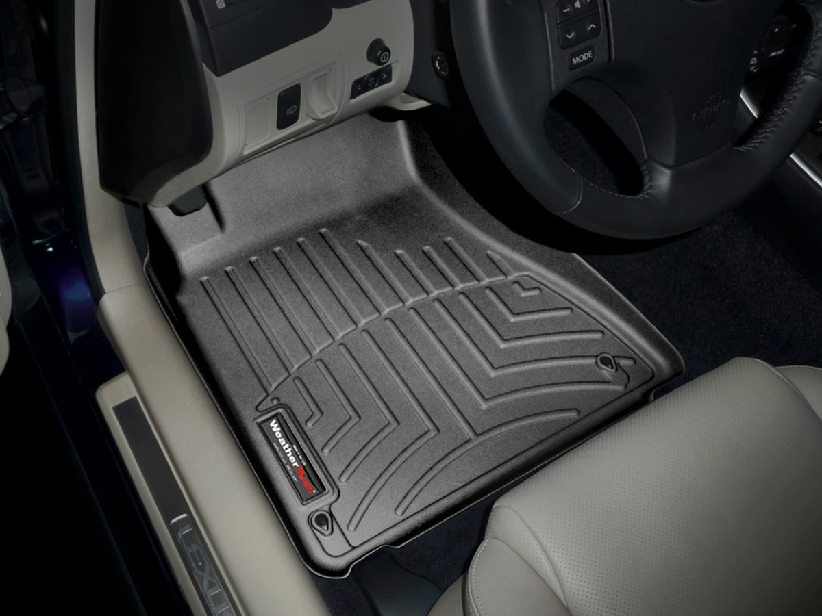 Tapis avant FloorLiner noir WeatherTech Lexus IS 2006-2014 (selon la version, voir compatibilité) - Récréashop