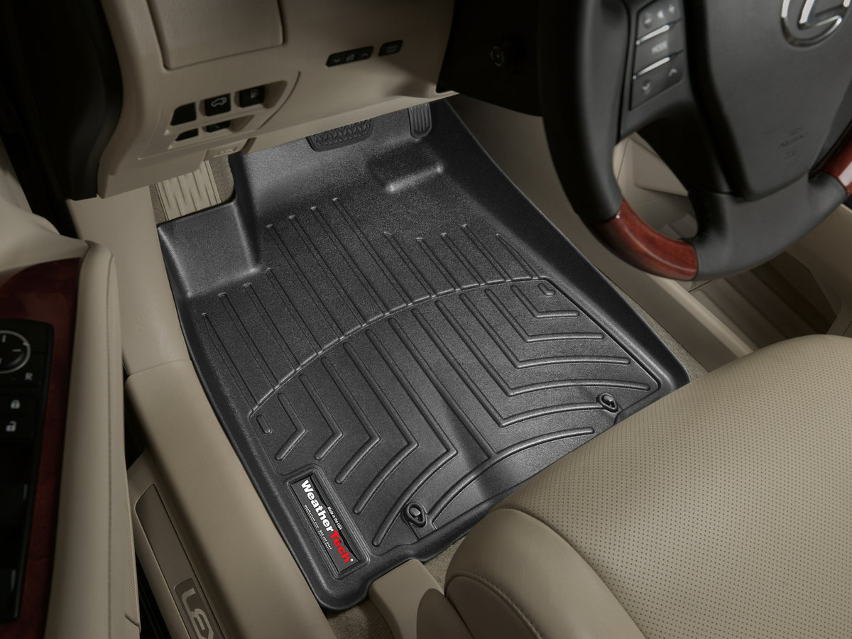 Tapis avant FloorLiner noir WeatherTech Lexus RX 2010-2013 (2013 : avec crochets de retenue seulement) - Récréashop