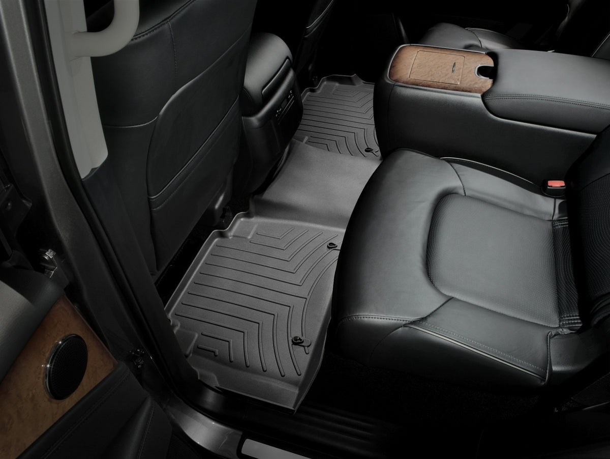 Tapis arrière FloorLiner noir WeatherTech Infiniti QX80 2014-2018 et autres véhicules - Récréashop