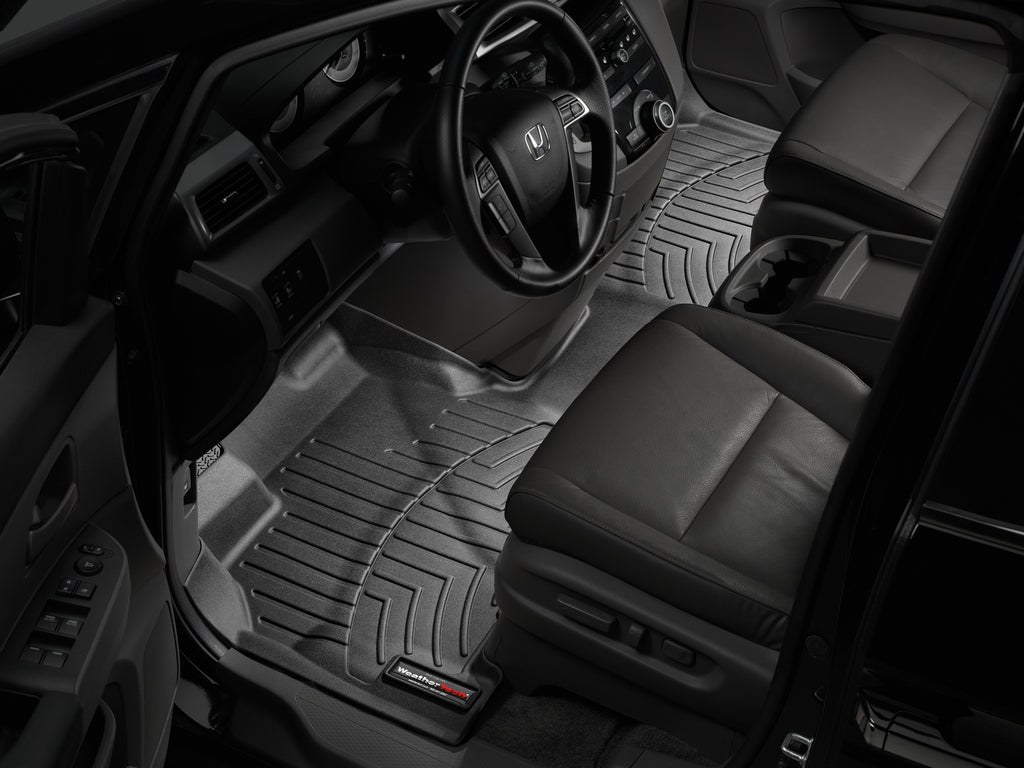 Tapis avant une pièce FloorLiner noir WeatherTech Honda Odyssey 2011-2017 - Récréashop
