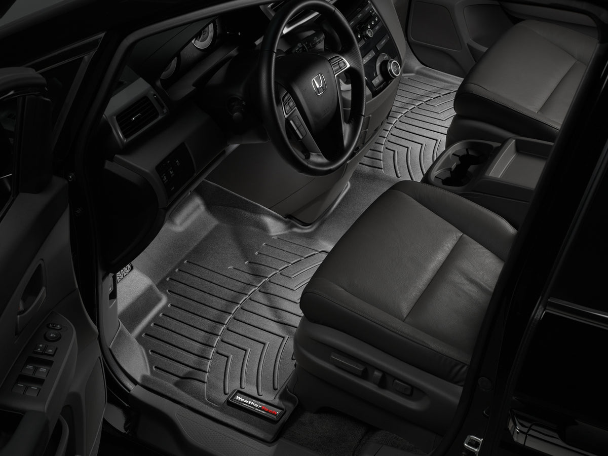 Tapis avant une pièce FloorLiner noir WeatherTech Honda Odyssey 2011-2017 - Récréashop