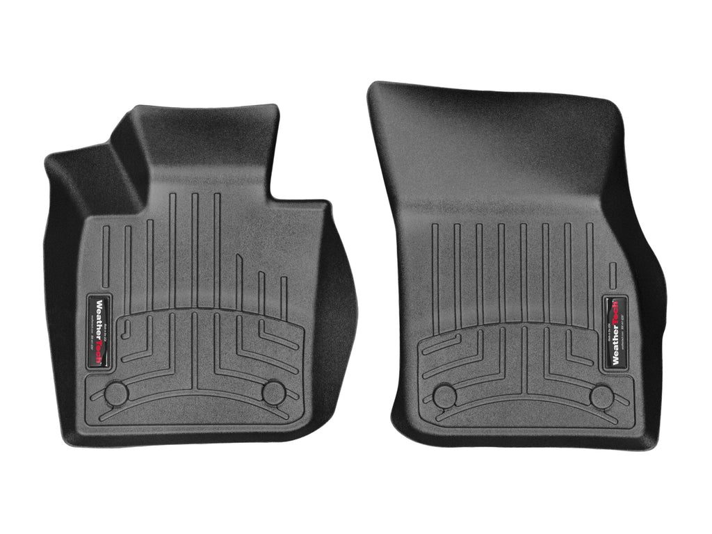 Tapis avant FloorLiner noir WeatherTech MINI Hardtop 2014-2024 / MINI Convertible 2016-2024 (2 portes, transmission manuelle seulement) - Récréashop