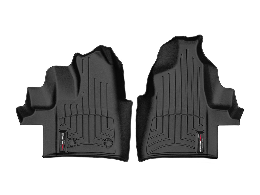 Tapis avant FloorLiner noir WeatherTech Ford Transit 2015-2019 (plancher tapissé seulement) - Récréashop