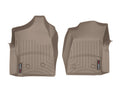 Tapis avant FloorLiner beige WeatherTech GMC Sierra / Sierra Denali 1999-2007 / Chevrolet Silverado 1999-2006 (cabine simple 1999-2006, cabine simple, carrosserie classique 2007) - Récréashop