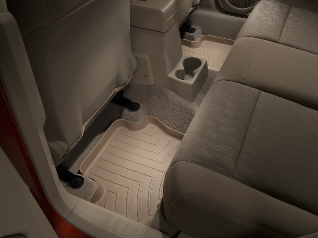 Tapis arrière FloorLiner beige WeatherTech Jeep Compass 2007-2017 et autres véhicules (selon la version, voir compatibilité) - Récréashop