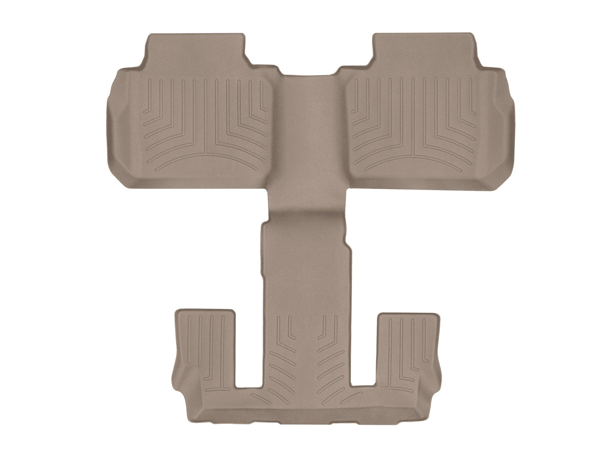 Tapis 2e et 3e rangées FloorLiner beige WeatherTech GMC Acadia / Acadia Denali 2017-2023 / Cadillac XT6 2020-2025 (6 passagers seulement) - Récréashop
