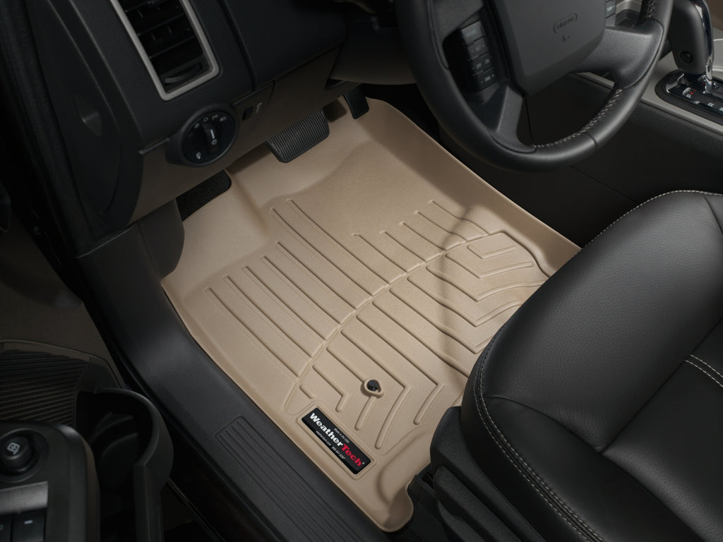 Tapis avant FloorLiner beige WeatherTech Ford Edge 2007-2010 / Lincoln MKX 2007-2010 - Récréashop