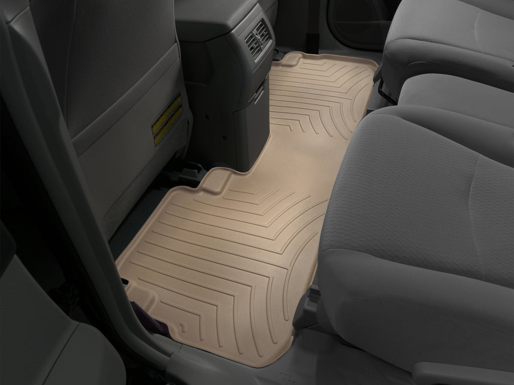 Tapis arrière FloorLiner beige WeatherTech Toyota Highlander 2008-2013 - Récréashop
