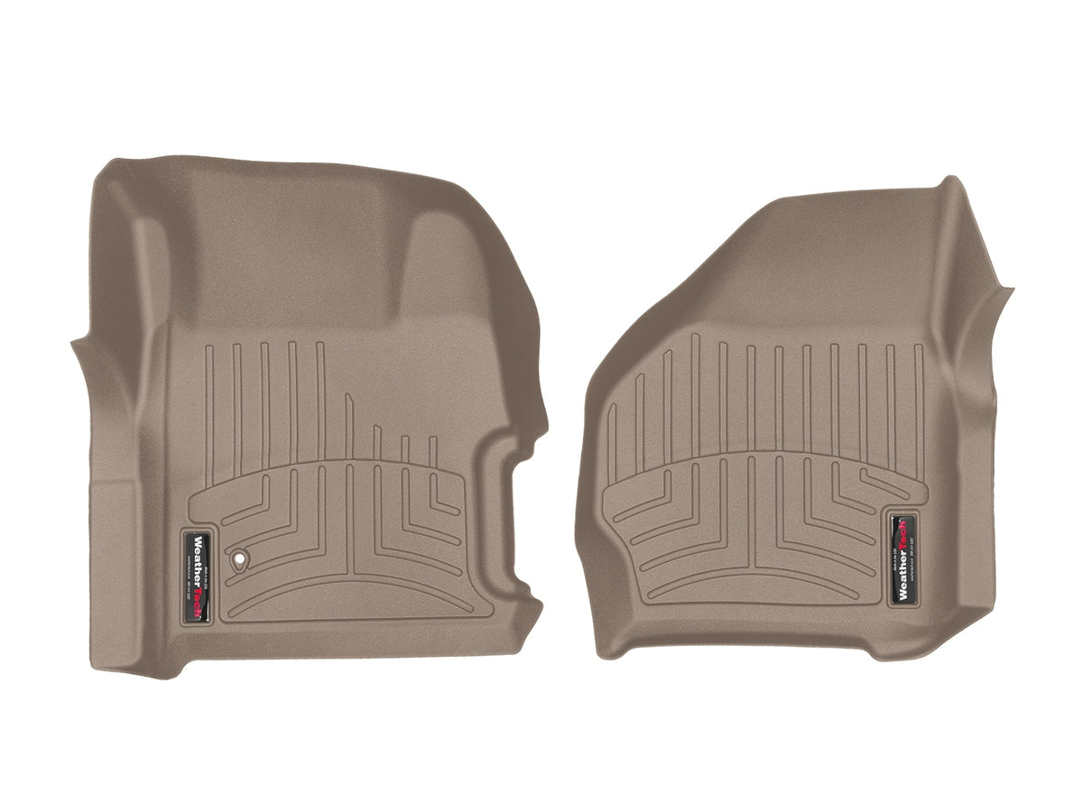 Tapis avant FloorLiner beige WeatherTech Ford F-250/F-350/F-450/F-550 1999-2007 (selon la version, voir compatibilité) - Récréashop