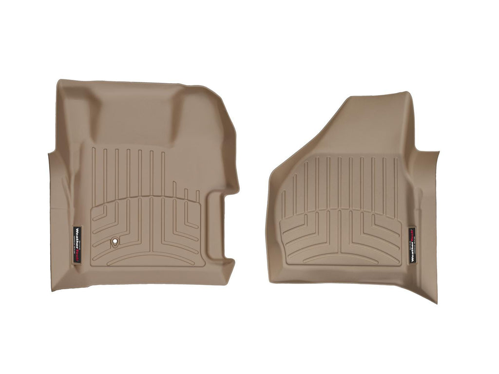 Tapis avant FloorLiner beige WeatherTech Ford F-250/F-350/F-450/F-550 2008-2010 (selon la version, voir compatibilité) - Récréashop
