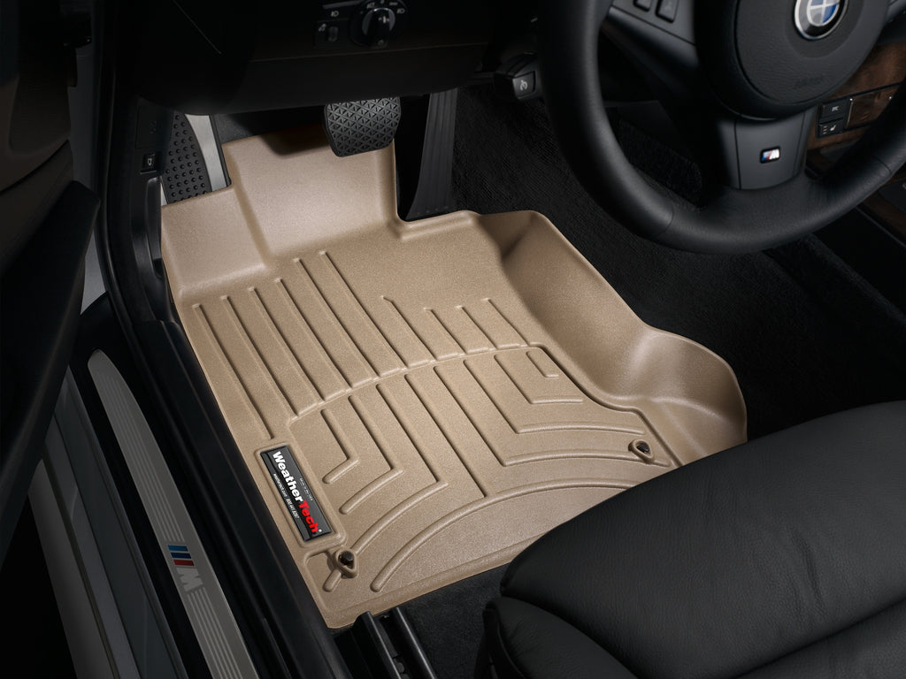 Tapis avant FloorLiner beige WeatherTech BMW 550i 2006-2010 et autres véhicules - Récréashop