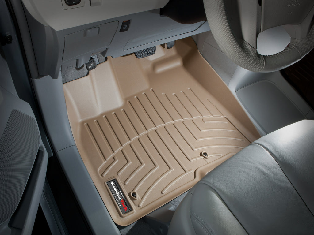 Tapis avant FloorLiner beige WeatherTech Toyota Sienna 2011-2012 - Récréashop