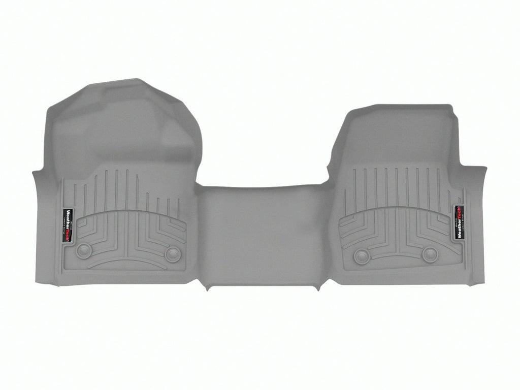 Tapis avant une pièce FloorLiner gris WeatherTech Ford F-250/F-350/F-450/F-550 2023-2026 (plancher tapissé, cabine simple seulement) - Récréashop