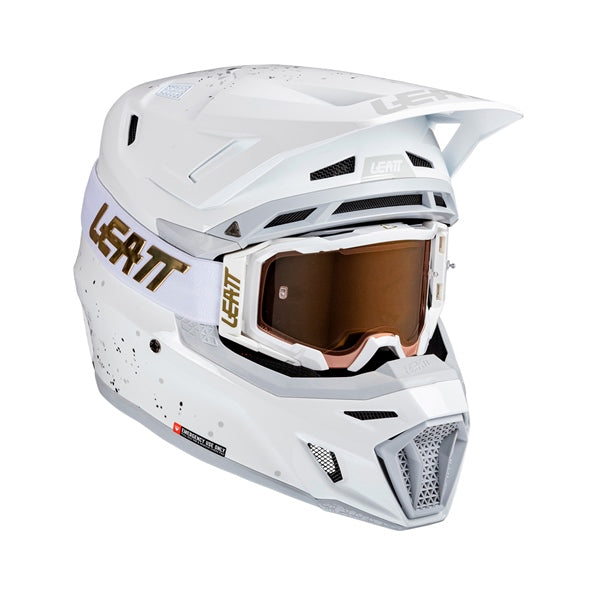 LEATT Ensemble casque hors-route 8.5 V25 - Lunette incluse Blanc - RecreaShop