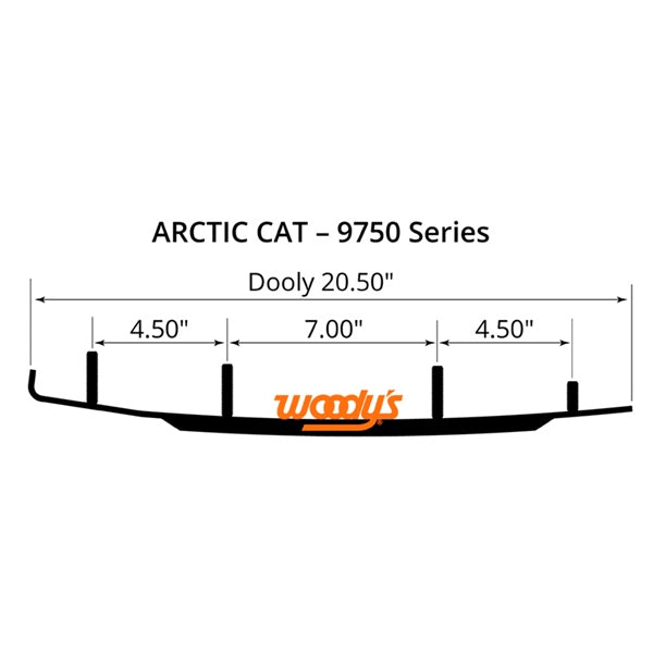 WOODYS Lisse au carbure Dooly Ski de plastique Mach - ARCTIC CAT - RecreaShop