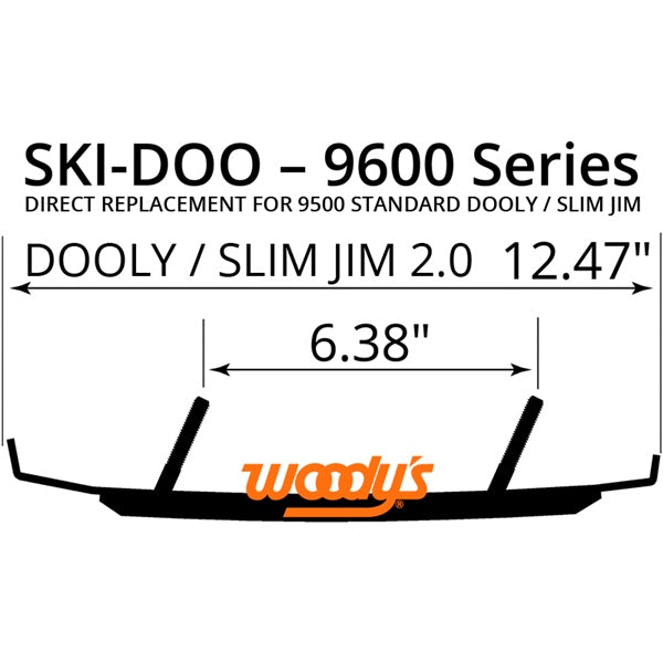 WOODYS Lisse au carbure Dooly Pilot X, Pilot 6.9, Pilot 5.7 SL, Pilot 5.7 SLT, Pilot 5.7, Pilot X 5.7 R, Pilot 7.4, Pilot DS, Pilot DS-2, Pilot DS-3, Pilot DS-4, Pilot RX, Blade XC, Blade DS - Lynx, SKI-DOO - RecreaShop