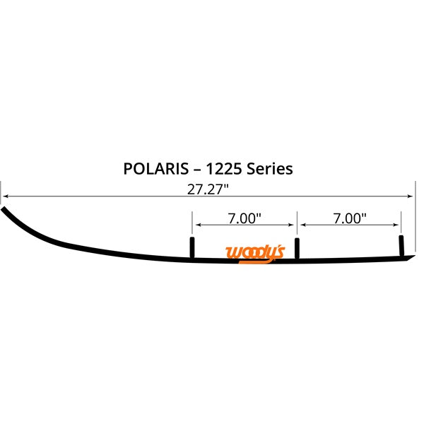 WOODYS Lisse au carbure Extender Trail III Rush, IQ2 Trak, IQ Trak, IQ Trak Dual, Polaris Race, Ski d'acier, Saddleless & Composite, Edge - POLARIS - RecreaShop