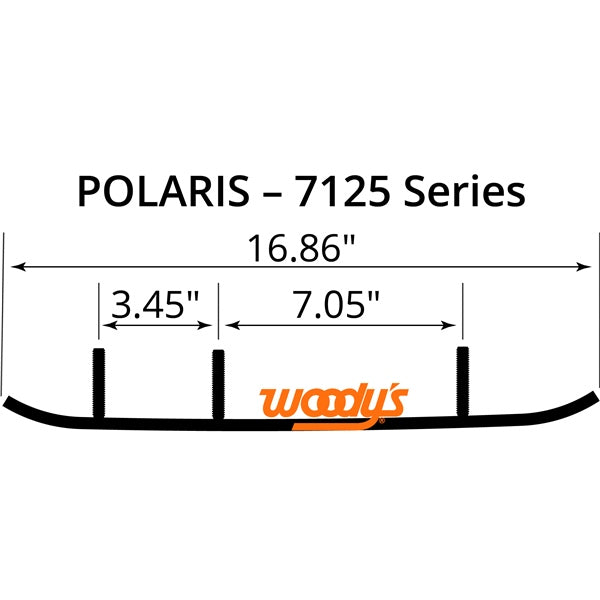WOODYS Lisse au carbure Extender Trail III Rush, IQ Trak, IQ Trak Dual, Accu-trak Dual Runner - POLARIS - RecreaShop